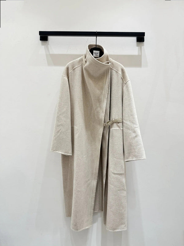 HERMES 25S LONG CASHMERE COAT 156