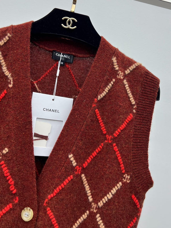 CHANEL 25S SET KNIT VEST STYLE 256