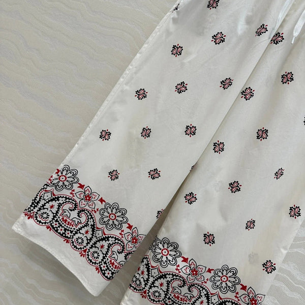 MIUMIU STRAIGHT-LEG CROPPED PANTS WITH ELASTIC WAISTBAND 261440