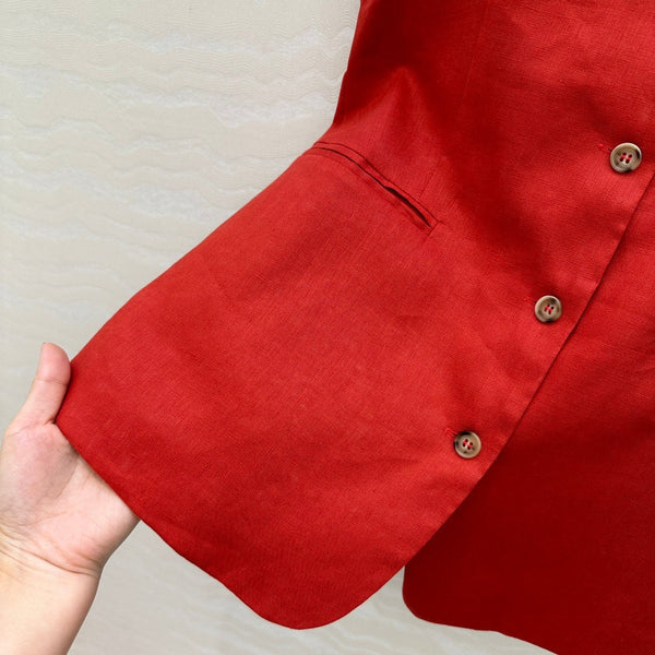 BLAZER IN LINO SENZA MANICHE LP 272246