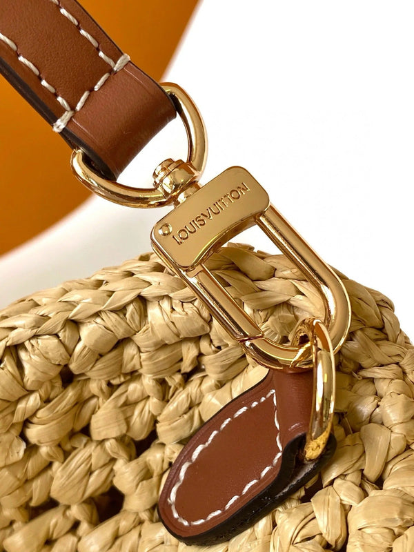 NANO SPEEDY 16 IN RAFFIA GOLD HARDWARE