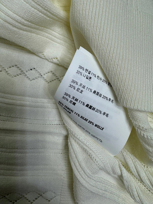 MIU 25S RHINESTONE COLLAR T-SHIRT 264095