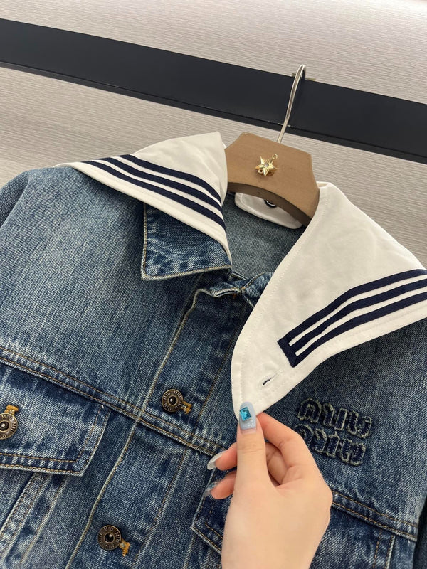 COMPLETO GIACCA E GONNA IN DENIM MIUMIU 274644