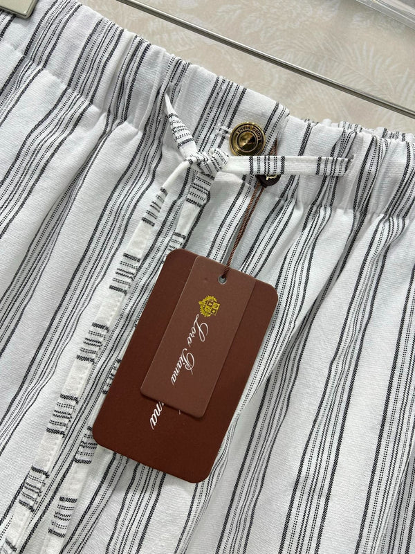 RALPH LAUREN STRIPED LINEN SHORTS 269163