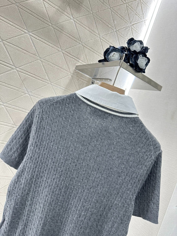 MIU 25S TWO PIECE KNIT JACKET 265538