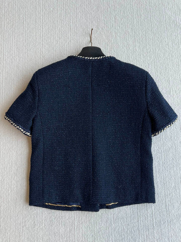 CHANEL SHORT-SLEEVE WOOL JACKET STYLE 29