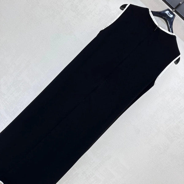 MIU 25S LONG VEST DRESS IN ACETATE 264519