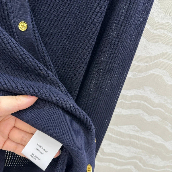 LP NAVY BLUE V-NECK KNIT CARDIGAN