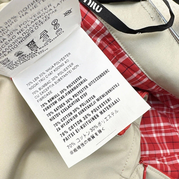 MIUMIU MIDI KHAKI SKIRT STYLE 73