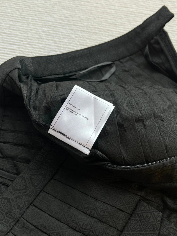 CHANEL PLEATED WIDE-LEG TROUSERS STYLE 30