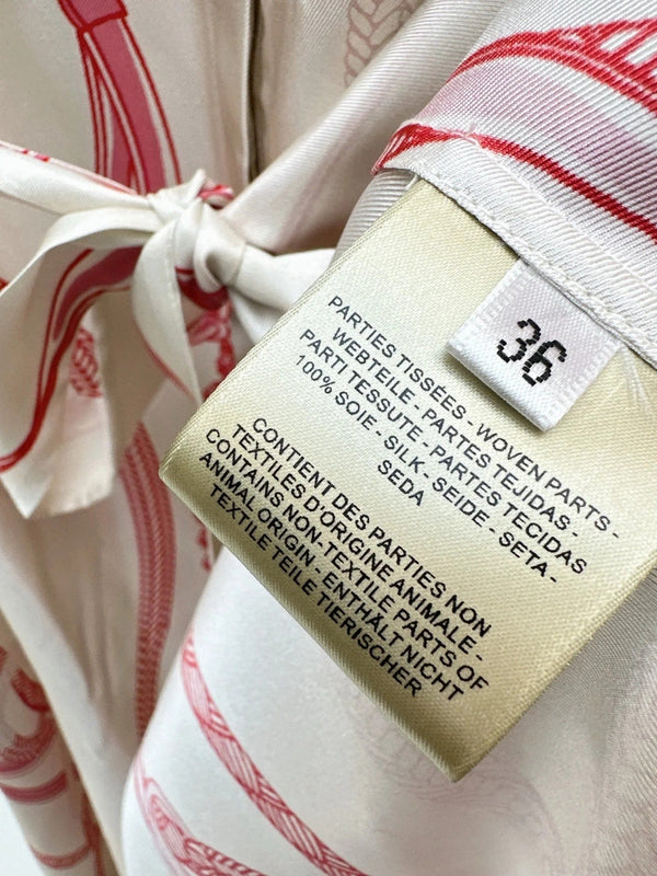 HERMES 25S LONG SILK DRESS 134