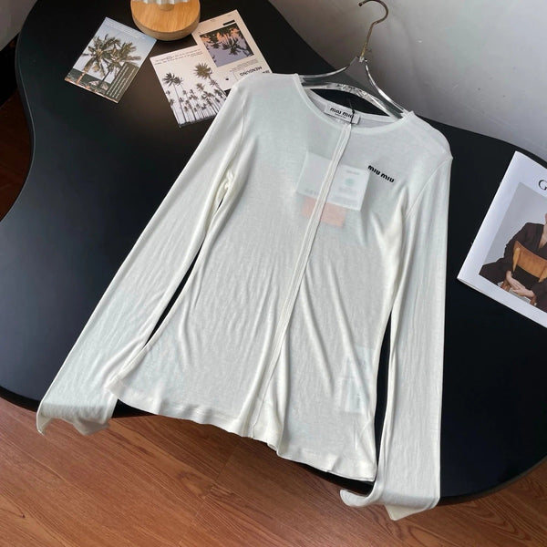 MIUMIU LONG-SLEEVE T-SHIRT STYLE 48