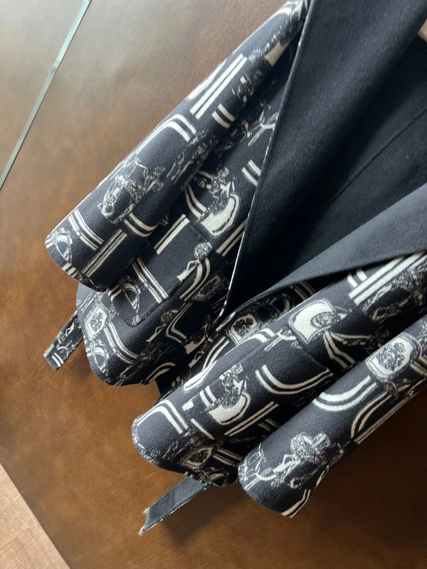 HERMES 25S REVERSIBLE LONG HOODED COAT 047