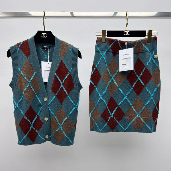 CHANEL 25S SET KNIT VEST STYLE 255