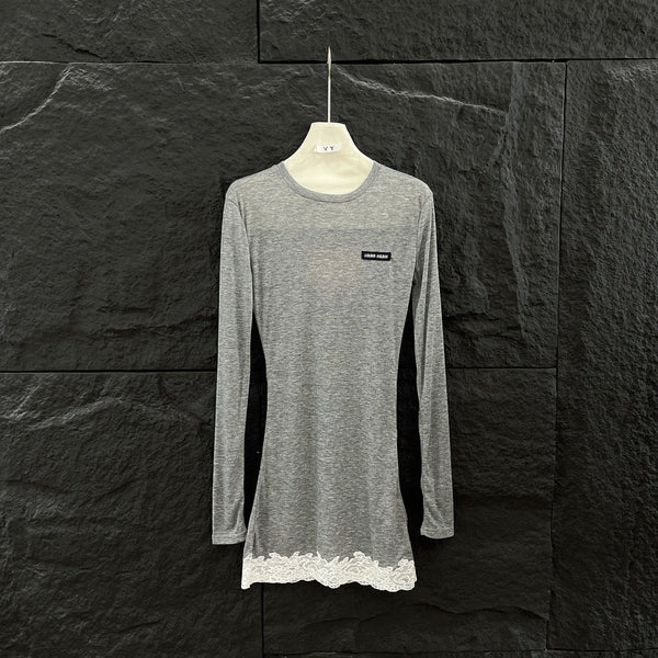 MIU LACE DRESS IN COTTON 265835