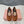 BALLET FLAT SHOES BRIGHT BROWN GLOSSY SHEEPSKIN