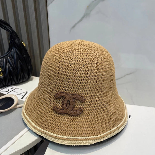 STRAW BUCKET HAT IN BROWN 672973