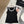 TANK TOP 615176 IN BLACK COTTON RIBBED WHITE TRIM