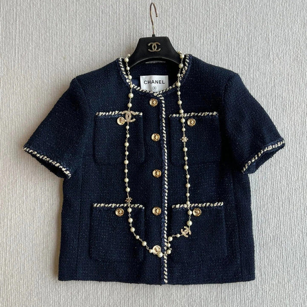 CHANEL SHORT-SLEEVE WOOL JACKET STYLE 29