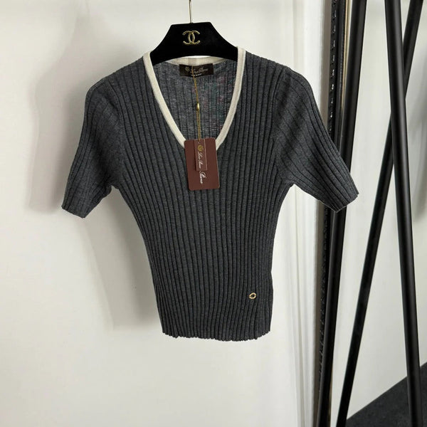 LP SHORT-SLEEVE KNIT TOP 50