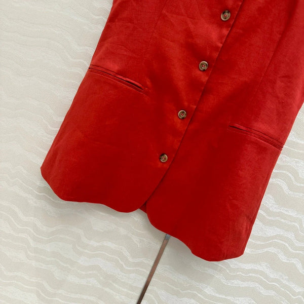 BLAZER IN LINO SENZA MANICHE LP 272246