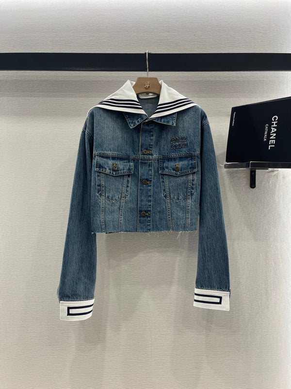 COMPLETO GIACCA E GONNA IN DENIM MIUMIU 274644