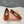 BALLET FLAT SHOES BRIGHT BROWN GLOSSY SHEEPSKIN