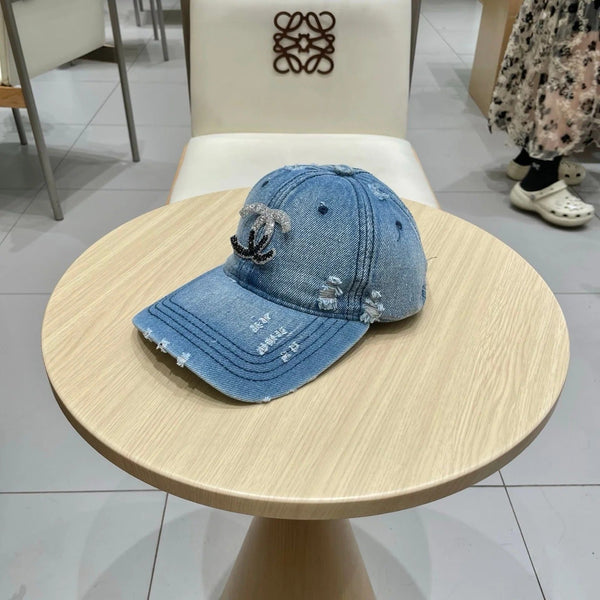 BASEBALL HAT WITH LOGO IN JEAN 674125