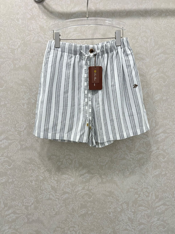 RALPH LAUREN STRIPED LINEN SHORTS 269163