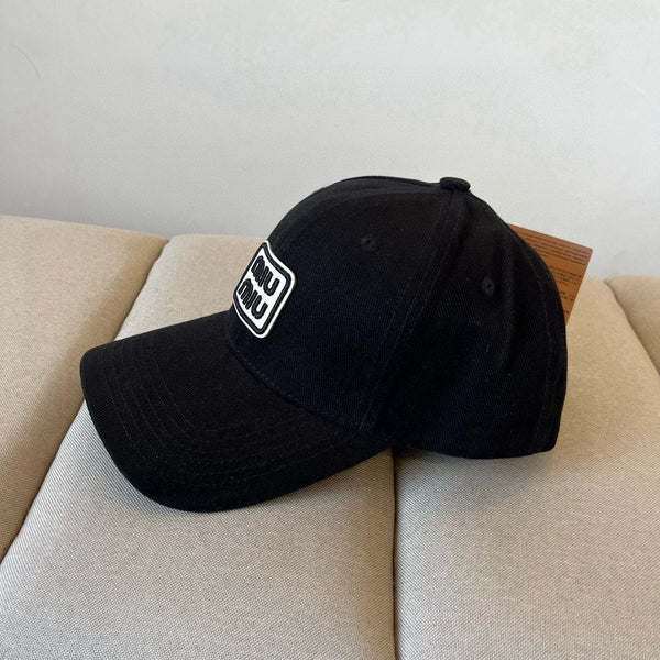 MM BASEBALL CAP IN BLACK KHAKI FABRIC STYLE 2