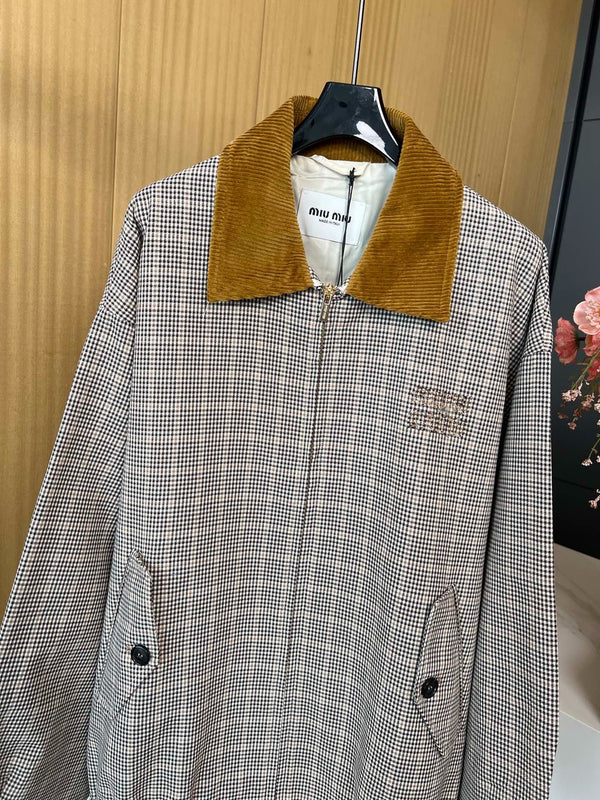 MIUMIU LAPEL COLLAR COAT STYLE 68