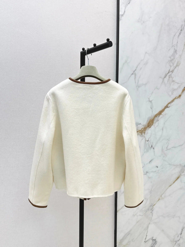 HERMES 25S REVERSIBLE SHORT CASHMERE COAT 130