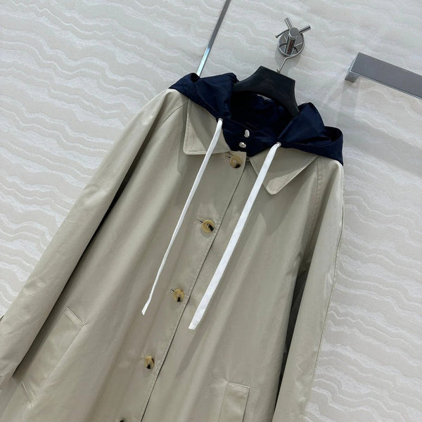 MIUMIU LONG HOODED JACKET 276223