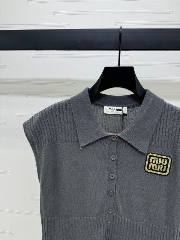 MIU 25S SWEATER VEST 264087