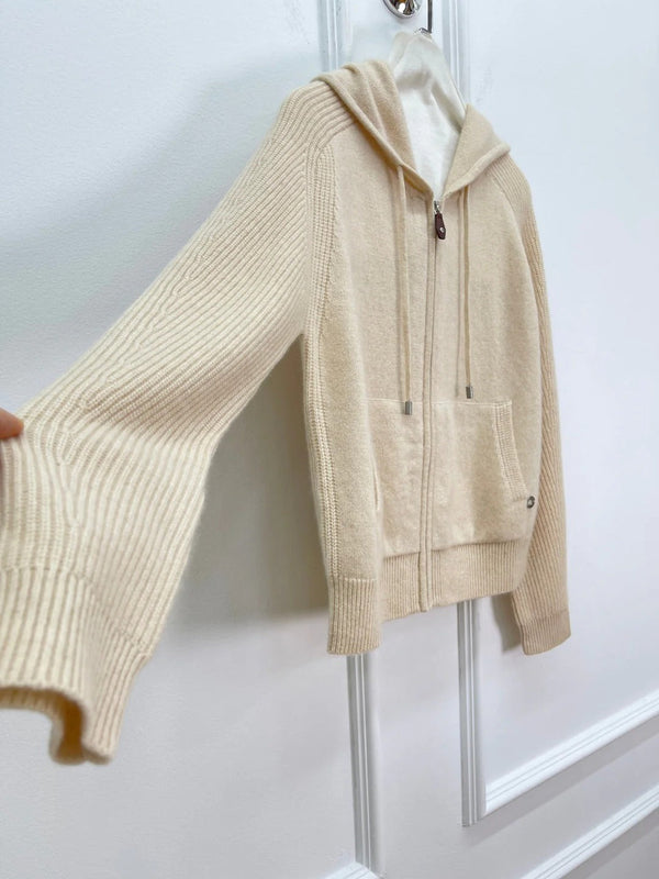 LP HOODED KNIT CARDIGAN STYLE 132