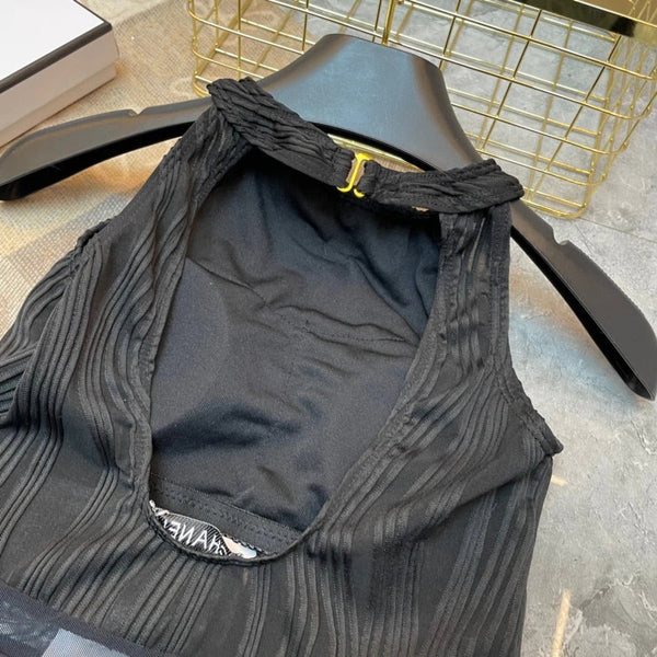 CC BIKINI SWIMSUIT SET IN BLACK 573556