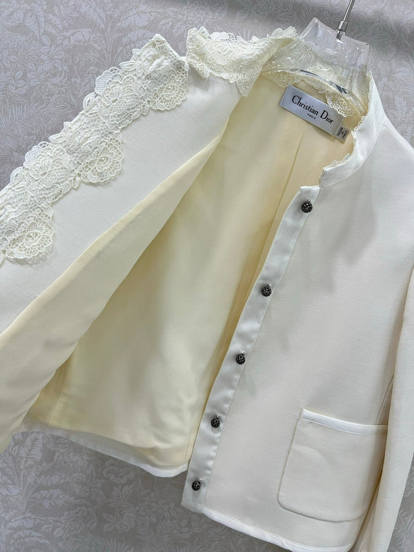 DIOR 25S SILK-BLEND KNIT JACKET STYLE 173