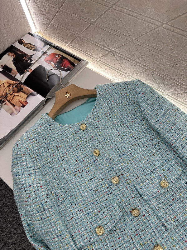 CHANEL MULTICOLOR KNITTED CARDIGAN 276610