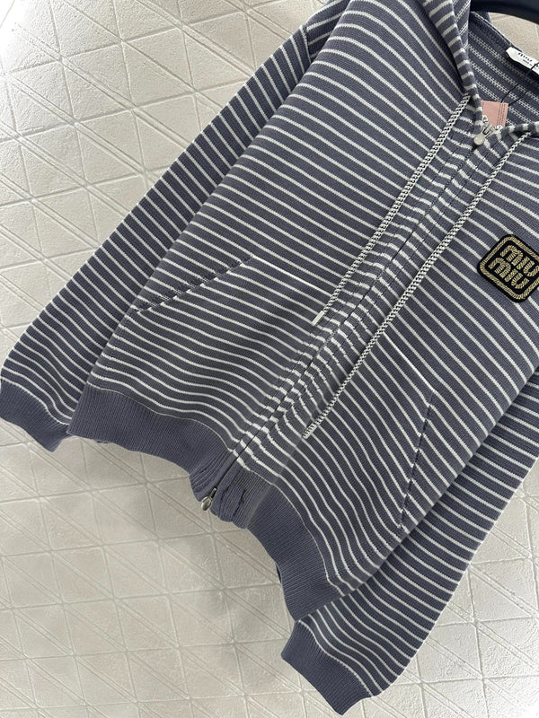 MIUMIU FLEECE HOODED JACKET STYLE 96