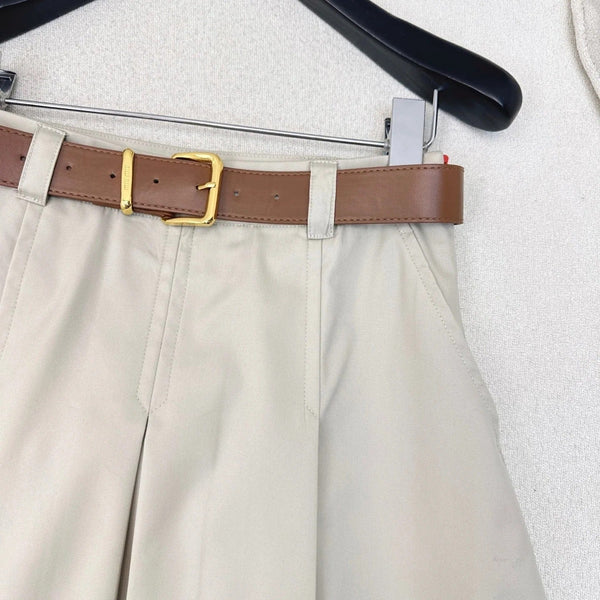 MIUMIU MIDI KHAKI SKIRT STYLE 73