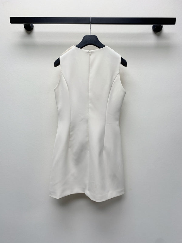 ABITO A TUBETTO CON SCOLLO GIROCOLLO E PERLINE MIUMIU 268123