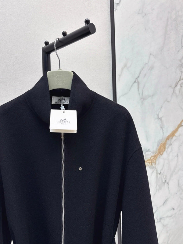 HERMES 25S STAND-COLLAR ZIP-UP JACKET 037