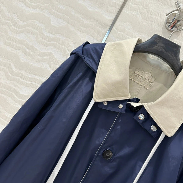 MIUMIU LONG HOODED JACKET 276222