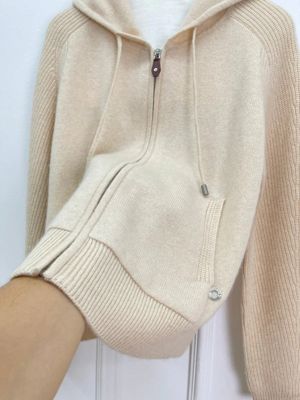 LP HOODED KNIT CARDIGAN STYLE 132