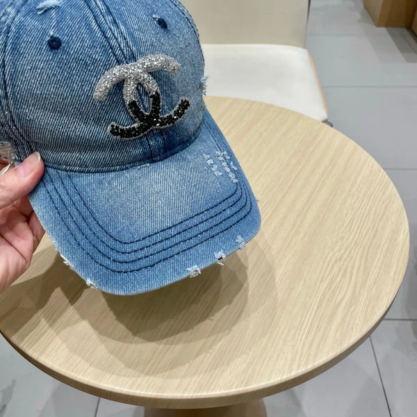 BASEBALL HAT WITH LOGO IN JEAN 674125