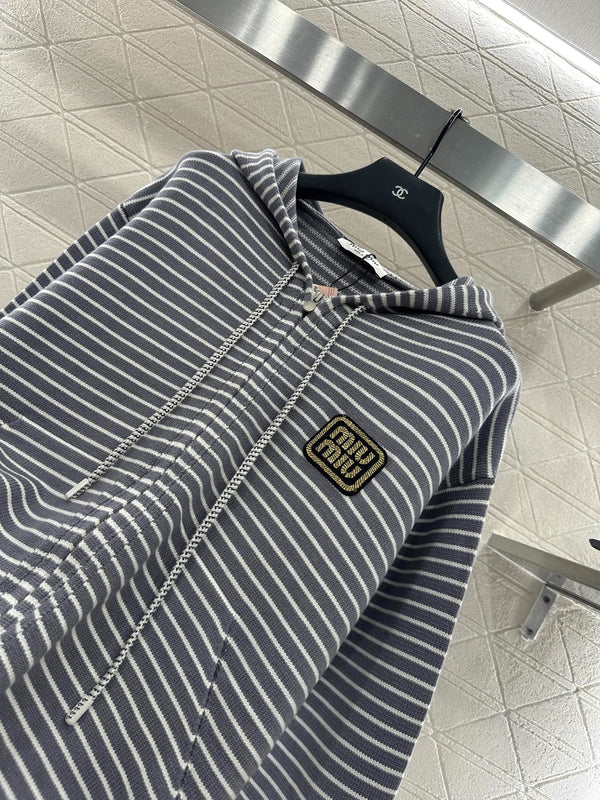 MIUMIU FLEECE HOODED JACKET STYLE 96