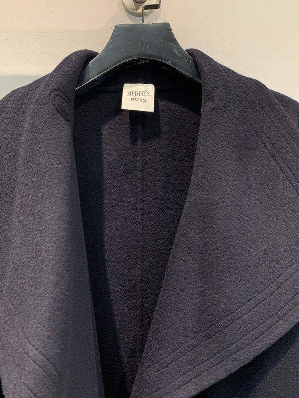 HERMES 25S LONG WOOL COAT 084