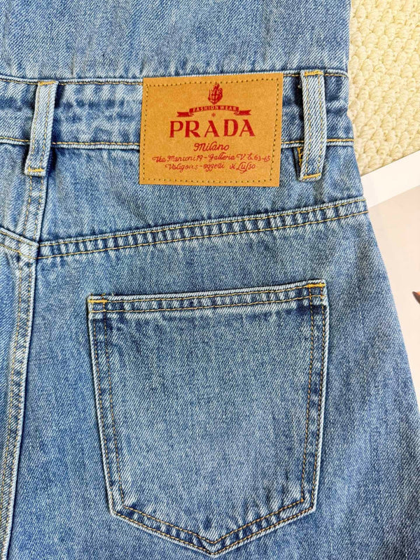 PRADA DENIM SHORT OVERALLS STYLE 188
