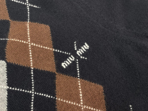 MIUMIU SHORT-SLEEVE KNIT TOP STYLE 71