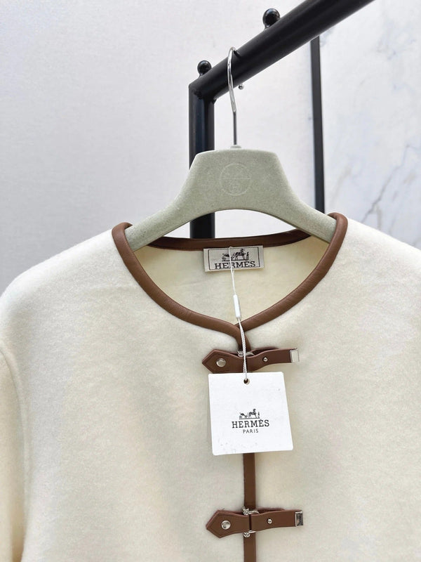 HERMES 25S REVERSIBLE SHORT CASHMERE COAT 130